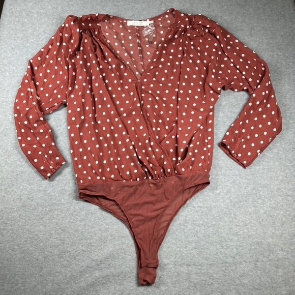Long Sleeve Polka Dot Body Suit - Picture 1 of 11